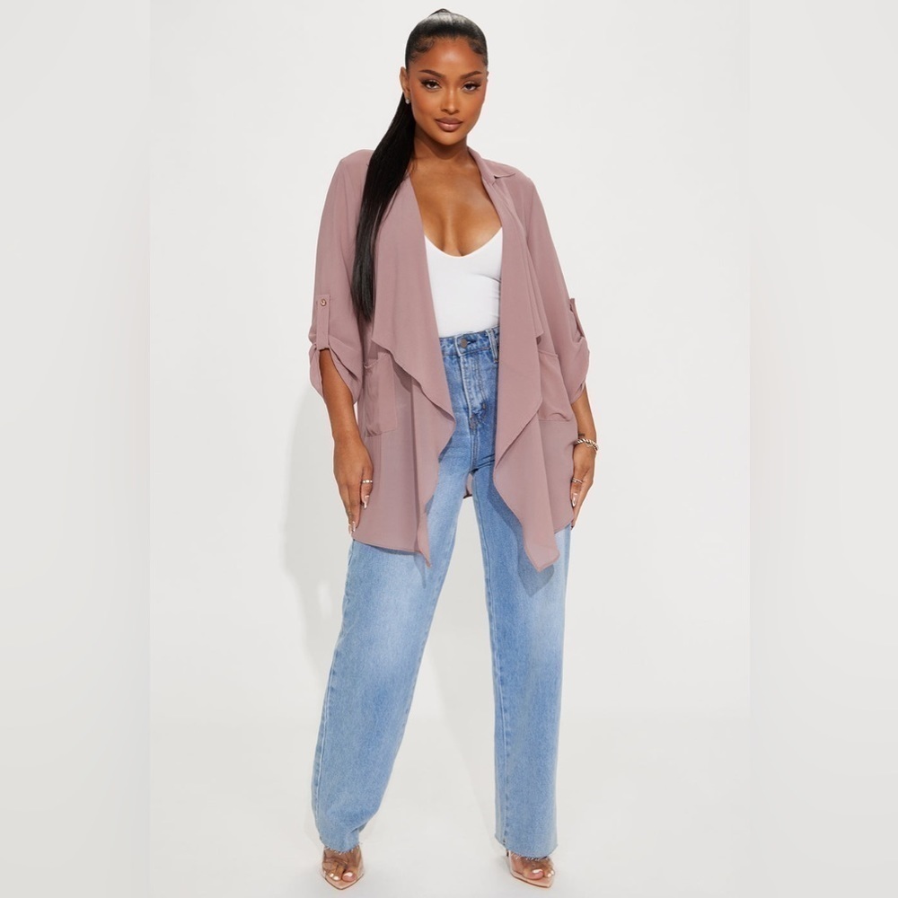 ❤️ FASHION NOVA light as a feather mocha cardigan Size M - Picture 2 of 5